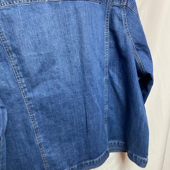 abella Rodriguez - Plus Size Jacket Dark Blue Jean 3X - Picture 10 of 13